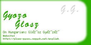 gyozo glosz business card